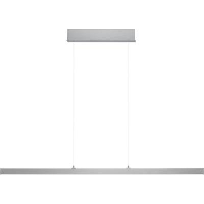 LED Pendelleuchte "KARO", silber (aluminiumfarben matt), 1, 1 Stk., HELL HÖLLISCH GUTES LICHT, Leuchten, Fernbedienung, CCT, Stufenlos höhenverstellbar, LED Pendelleuchte