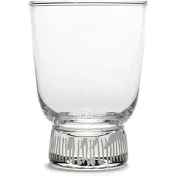 Serax Feast by Ottolenghi glas 250 ml Stripes Sandblasted 4 (B0821300-4), Trinkgläser, Transparent
