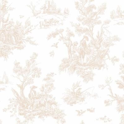 Toile Westport 32.7-foot x 20.5-inch-inch Irish Countryside Toile Wallpaper
