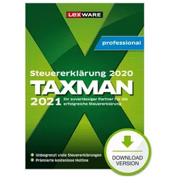 Lexware TAXMAN professional - Lizenz - 7 Installationen - Download - ESD - Win - Deutsch für