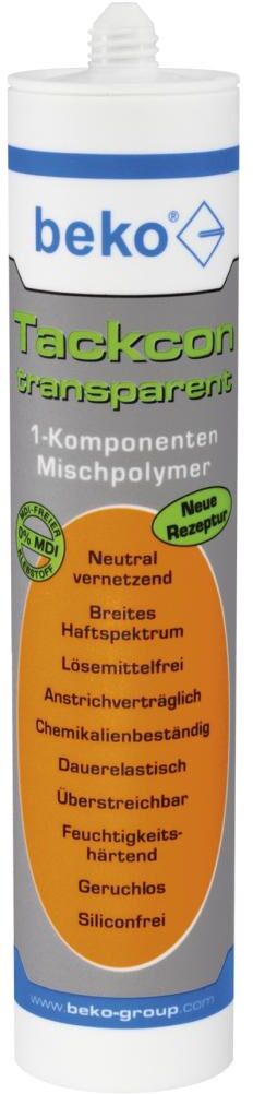 Beko Tackcon transparent, 1-Komponenten Mischpolymer, 310 ml