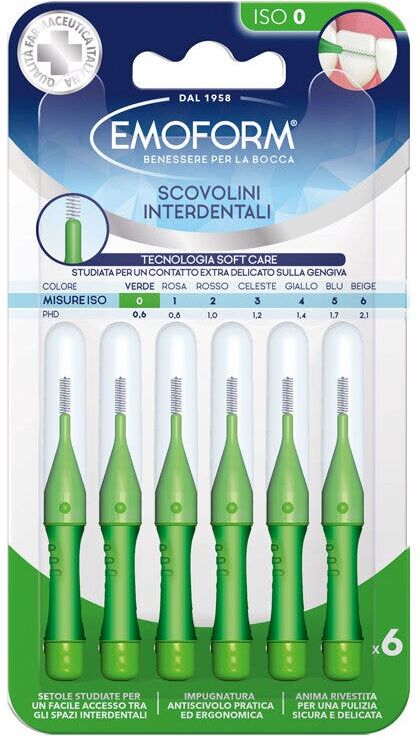 Emoform Scovolino Iso 0 Verde 6 Pezzi