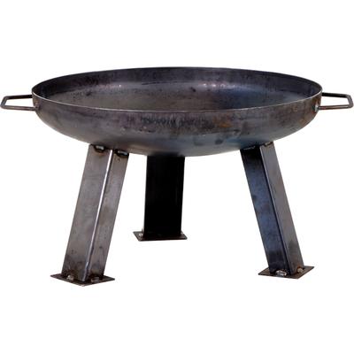 Feuerschale SIENA GARDEN "XXL anthrazit Ø 55 cm", grau (anthrazit), B:55cm H:37cm L:55cm Ø:55cm, Stahl, Feuerkörbe, langlebiges Produkt, Stahl unbehandelt