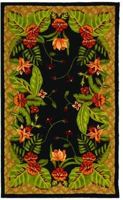 SAFAVIEH Handmade Berkeley Corrine Botanical Wool Rug