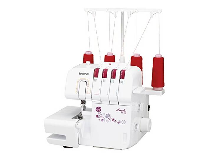Brother M343D Surjeteuse\, Acier Inoxydable\, Blanc\, 34 x 32 x 33 cm