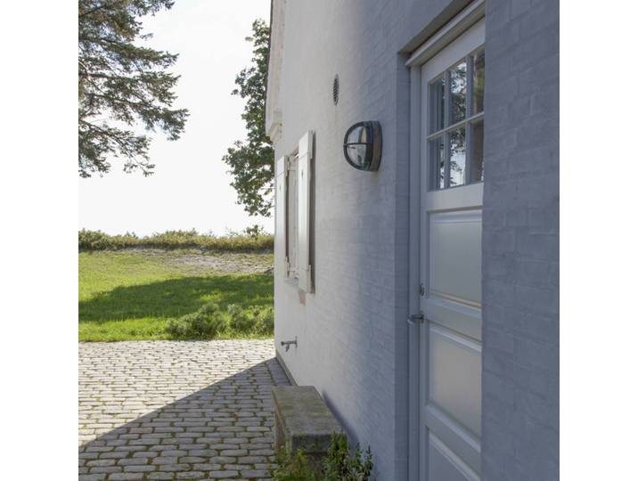 Louis Poulsen Außenwandleuchte Skot, alu / grau / zink, Design