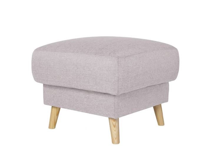 Polsterhocker 77 x 46 x 62cm Violett/Hellrosa Webstoff Luba: Hellrosa