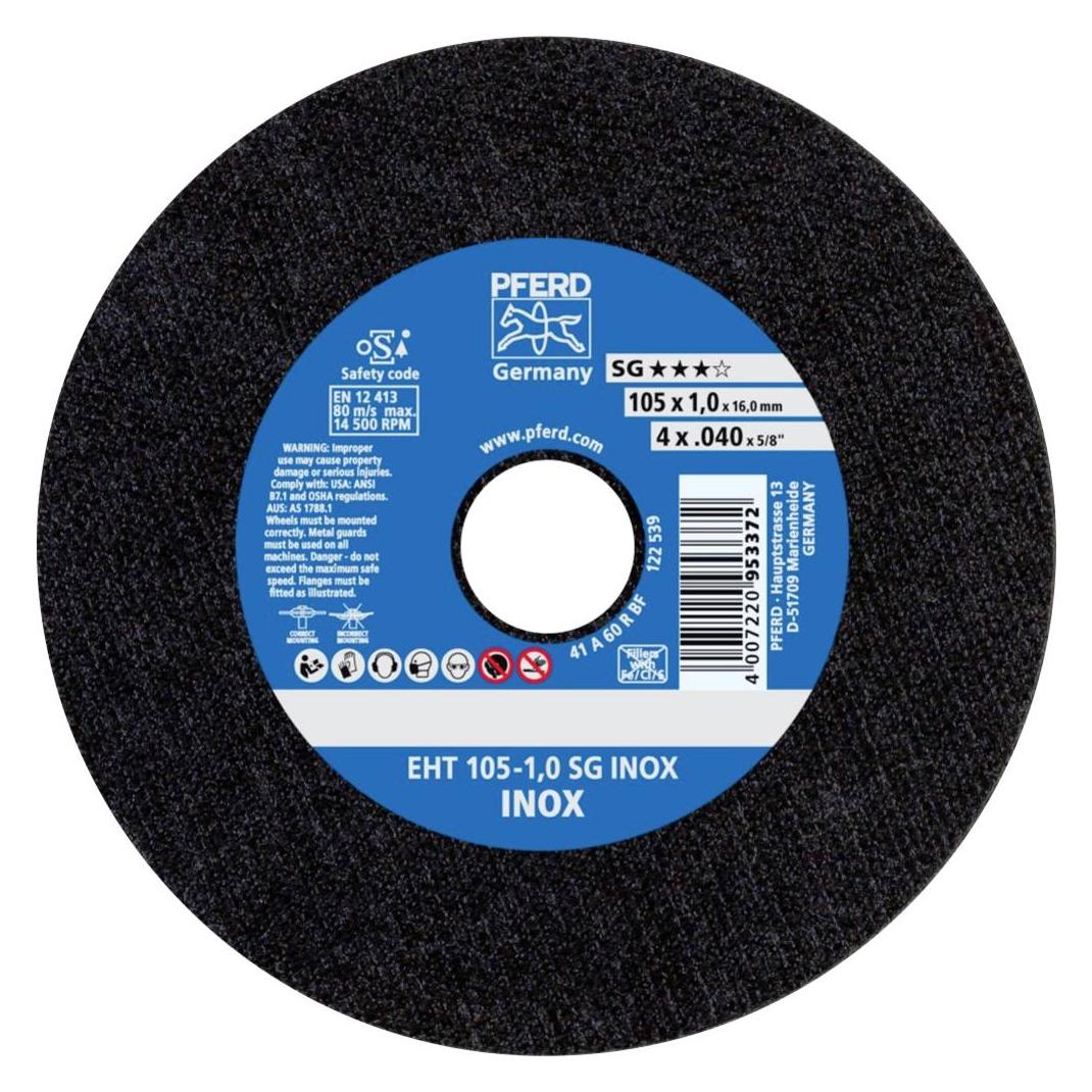 Pferd 61315113, Schneidedisk, Flache Mitte, Edelstahl, Jede Marke, 1,6 cm, 10,5 cm (61315113)