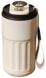 Inspired Finds 15.22fl Oz Smart Display Thermos Bottle Stainless Steel Vacuum Thermal Mug black