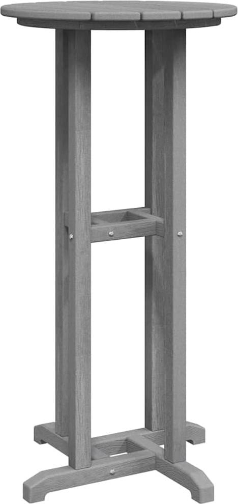 vidaXL Barkruk, lichtgrijs, B/D/H: 55 x 55 x 107 cm, polyethyleen