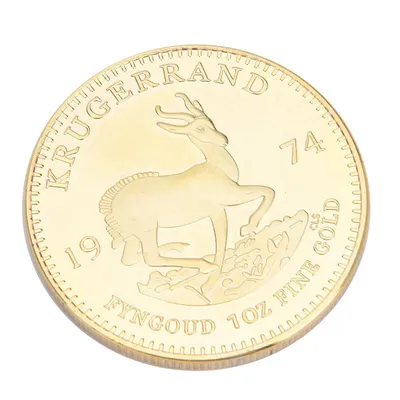 Premium Paul Kruger Krugerrand Gold Coin Replica Collectible Gold Coin Collectible Decor 1974