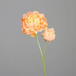 Kunstblume Päonie 67 cm Kunststoff Orange Apricot