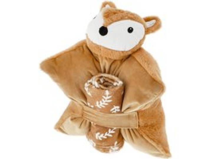 LUPILU® Coussin 2 en 1 avec couverture (renard)