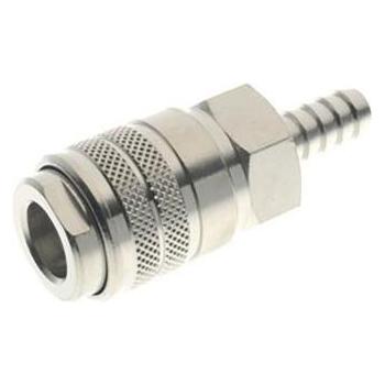 RS PRO Druckluft-Schnellkupplung Messing, Schlauchkupplung, 10mm Europäisch (Rohrkupplung) (1878791)