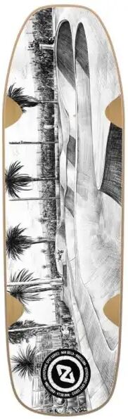 Skateboard Deck Hydroponic Bullet Pool Shape (8.75" - La Mar Bella Pool Shape)
