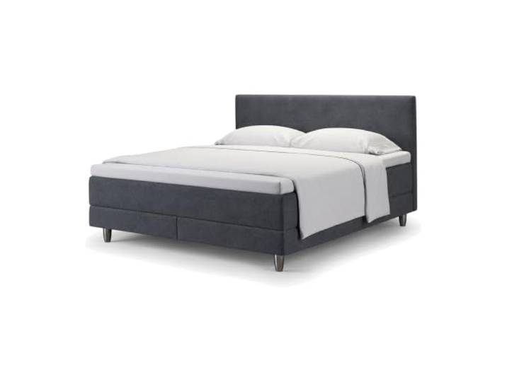 neo Boxspringbett mit Matratze & Kaltschaum-Topper – enjoy Breite in cm 80, Länge in cm 200, Farbe Anthrazit