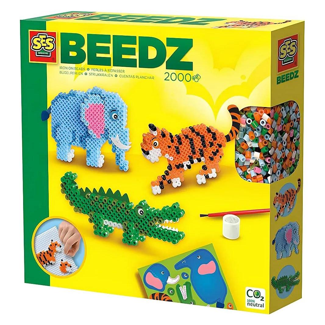 Ses Beedz Bügelperlen Safari-Tiere 2000 Stück (06260)