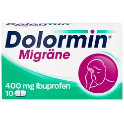 Dolormin Migräne 400 mg Ibuprofen bei Migränekopfschmerzen 10 St