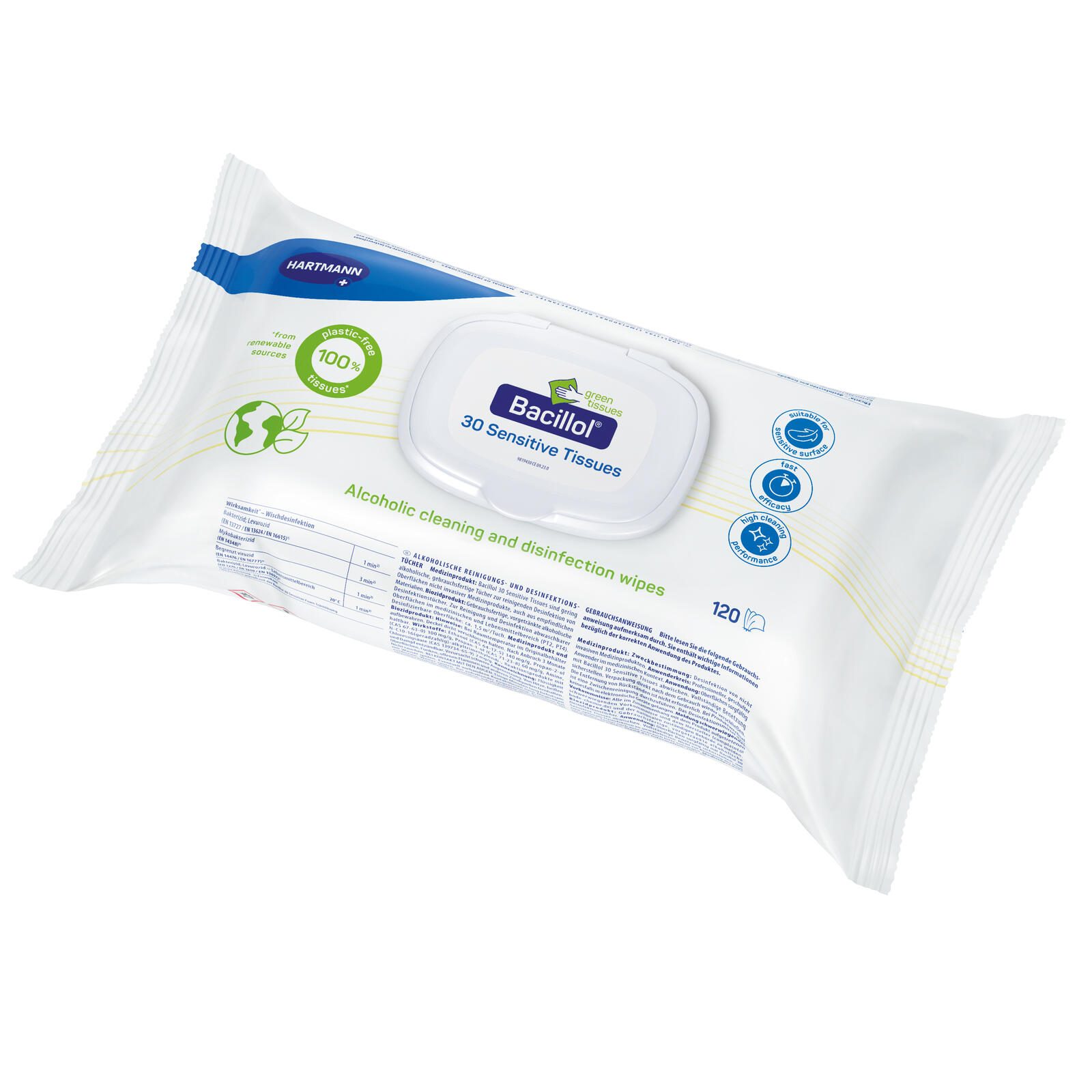 HARTMANN Desinfektionstücher Bacillol® 30 Sensitive Tissues 9819432