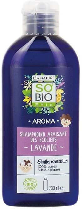 SO'BiO étic Schule beruhigendes Shampoo Lavendel & 6 ätherische Öle