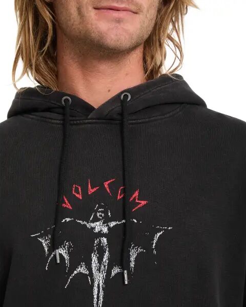 Hoodie Volcom Wrong Angel Pullover (M - Light Acid Black)