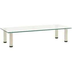 Helloshop26 - Multimedia-TV-Ständer TV-Regal TV-Schrank Esszimmer Wohnzimmer Schlafzimmer transparent 80 x 35 x 17 cm klares 02_0028501