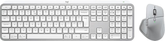 Logitech MX Master 4 Lichtgrijs en Logitech MX Keys S Grijs Qwerty Combinatie