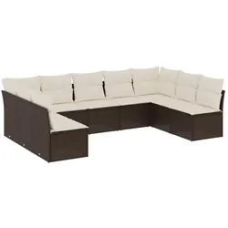 vidaXL, Gartenlounge, Evangeline (Mit Tisch)