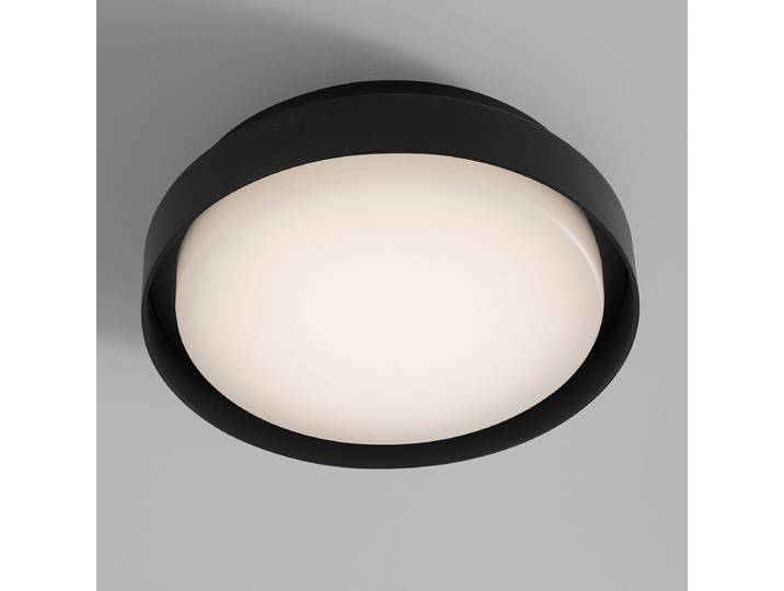 Applique extérieure Oliver Ø 27cm Noir/Noir