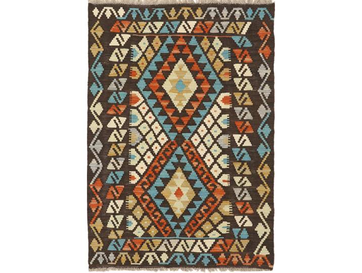 Kelim Afghan Teppich 87x125 Handgewebt Orientteppich Wolle