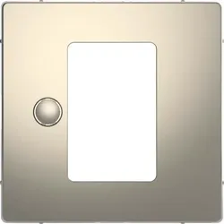 Merten Zentralplatte nickelmet Univers Temp Regler MEG5775-6050