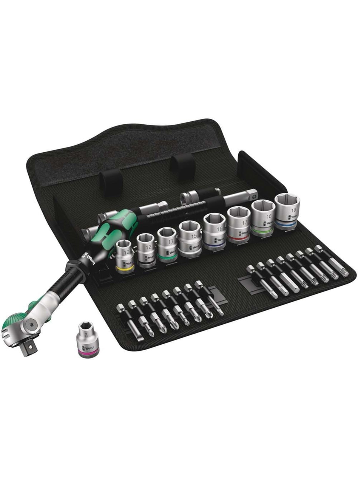 Wera 8100 SB 6 Zyklop Speed-Knarrensatz, 3/8"-Antrieb, metrisch, 29-teilig