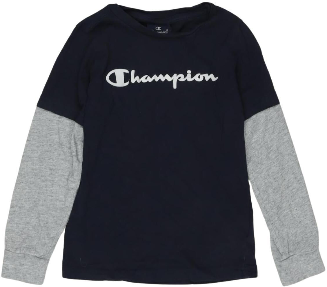 Champion Jungen Langarmshirt, Mehrfarbig, Gr. EU 110 (US 5-6 Jahre), Synthetik / Baumwolle - Second Hand