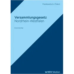 Frankewitsch:Versammlungsgesetz Nordrhe, Fachbücher von Annegret Frankewitsch, Maximilian Wormit