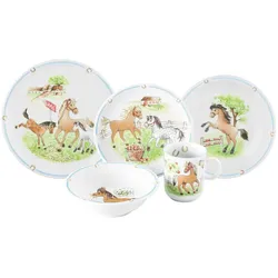 Seltmann, Kindergeschirr + Kinderbesteck, Compact Mein Pony Kindergeschirr Set