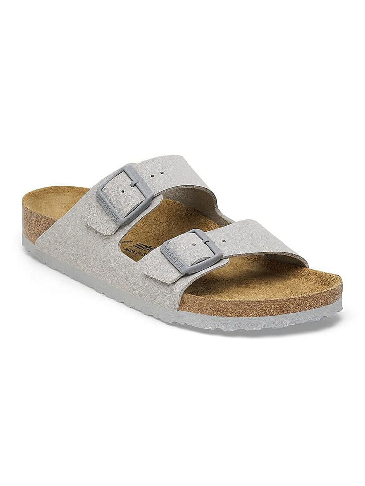 Birkenstock Pantoletten "Arizona BF" in Grau - Weite S - 38