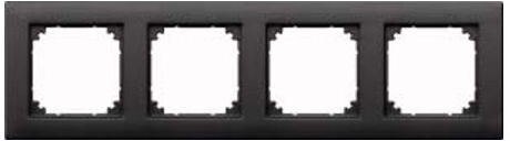 Merten Cadre 4f. anthracite horizontal/vertical 486414 (486414)