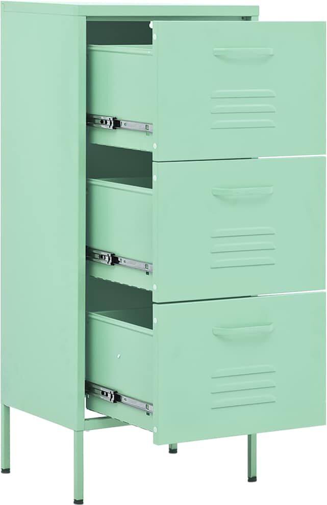 vidaXL Armoire de rangement Vert menthe 42,5x35x101,5 cm Acier