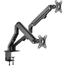 Hagor Easy Flex Dual (Tisch, 27", 7 kg), Monitor Halterung, Schwarz
