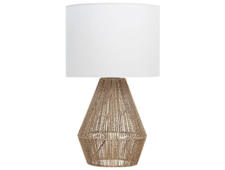 Lampe à poser corde en papier naturel