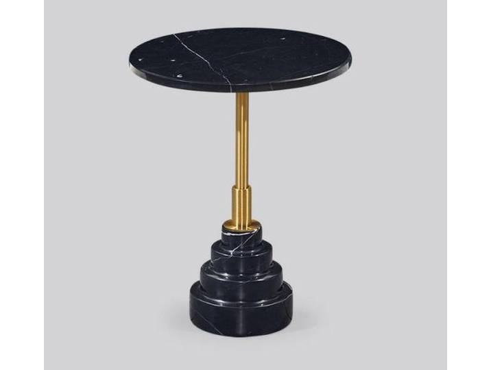JVmoebel Beistelltisch Runder schwarzer Beistelltisch aus Holz im modernen Design (1-St., 1x nur Beistelltisch), Made in Europa