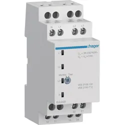 Hager EUU200 Kontrollrelais Unterspannung VDE 1P+N/3P+N 2 Wechsler