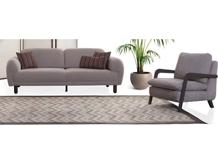 JVmoebel Polstergarnitur Sofa-Set Weiches Kopfteil Hochwertige Materialien Modernes Interieur, (2-tlg)