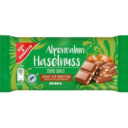 GUT&GÜNSTIG Schokolade Alpenrahm Haselnuss 100,0 g