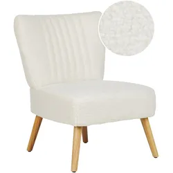 SESSEL Bouclé Weiß Vaasa