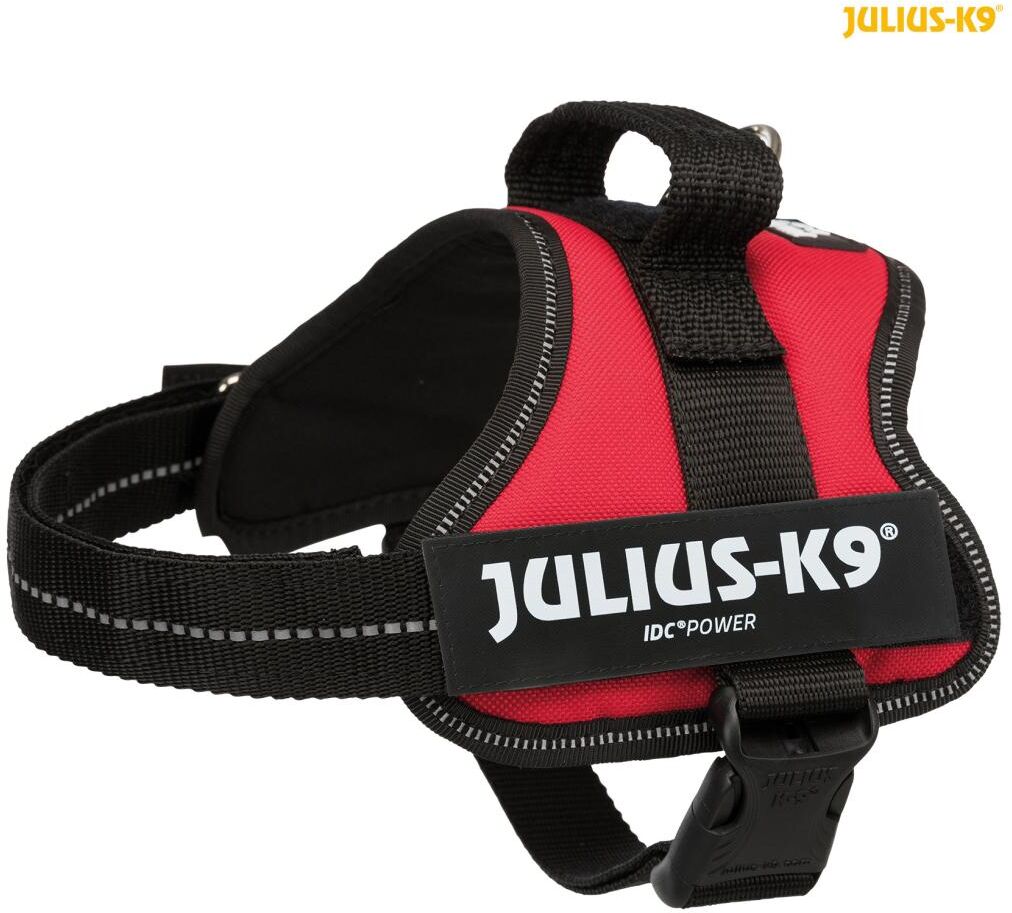 TRIXIE Julius-K9® IDC Powergeschirr®, S / Mini: 51–67 cm / 28 mm, rot