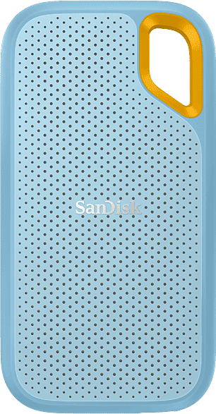 Disco duro SSD externo 2TB - SanDisk Extreme Portable SSD, 2.5", Hasta 1050 MB/s, NVMe, USB 3.2, IP65, Azul