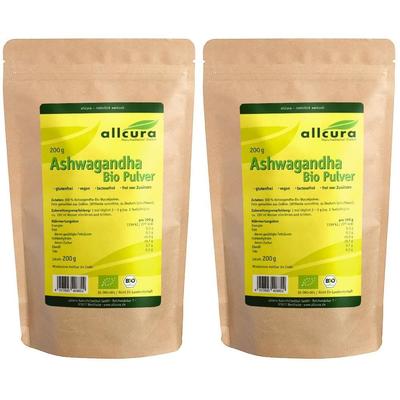Ashwagandha BIO Pulver 2x 2x200 g