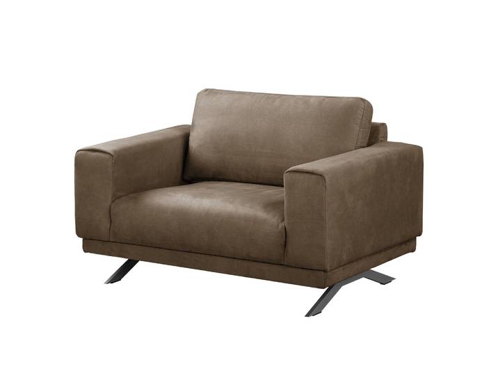 Sessel Braun/Muskat Webstoff 121 x 81 x 89cm