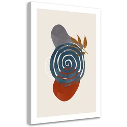 WANDBILD geometrische kreise und boho formen